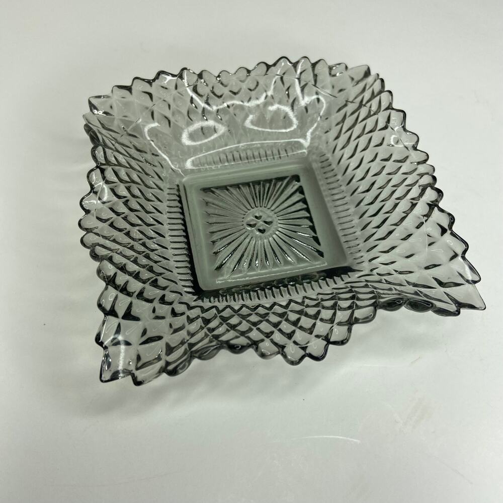 Vintage Square Glass Dish